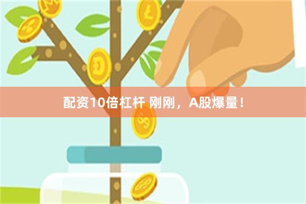 配资10倍杠杆 刚刚，A股爆量！