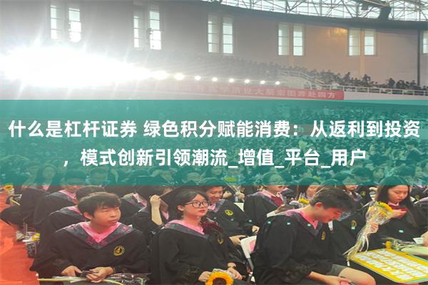 什么是杠杆证券 绿色积分赋能消费：从返利到投资，模式创新引领潮流_增值_平台_用户