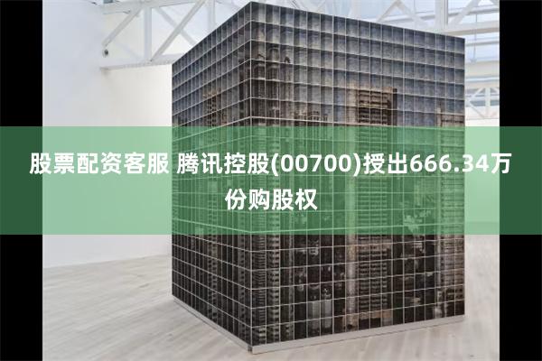 股票配资客服 腾讯控股(00700)授出666.34万份购股权